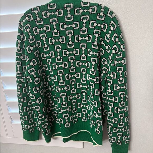 Brand new men’s size M Gucci Green Geometric Cardigan fits women’s Large to Xl - Picture 11 of 12